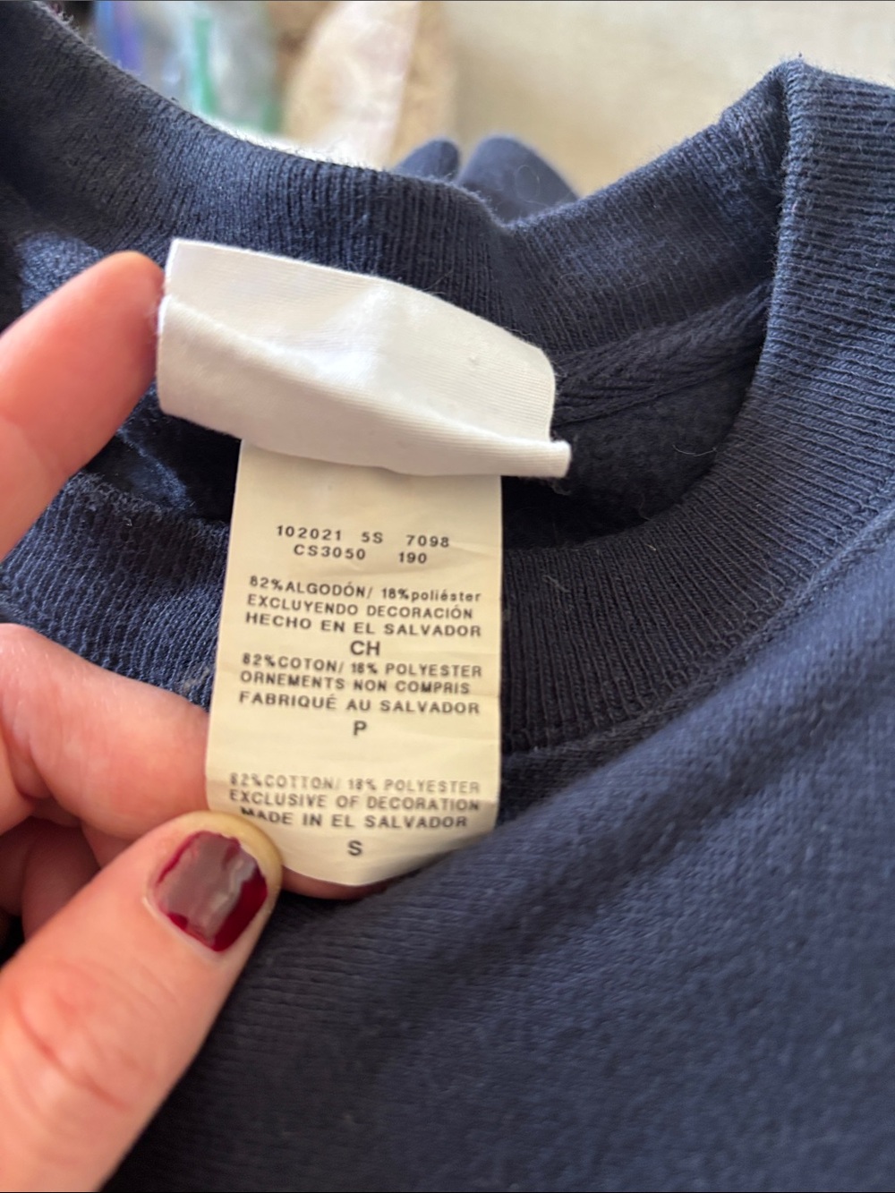 Navy Crewneck NYAC Graphic - Picture 6 of 6